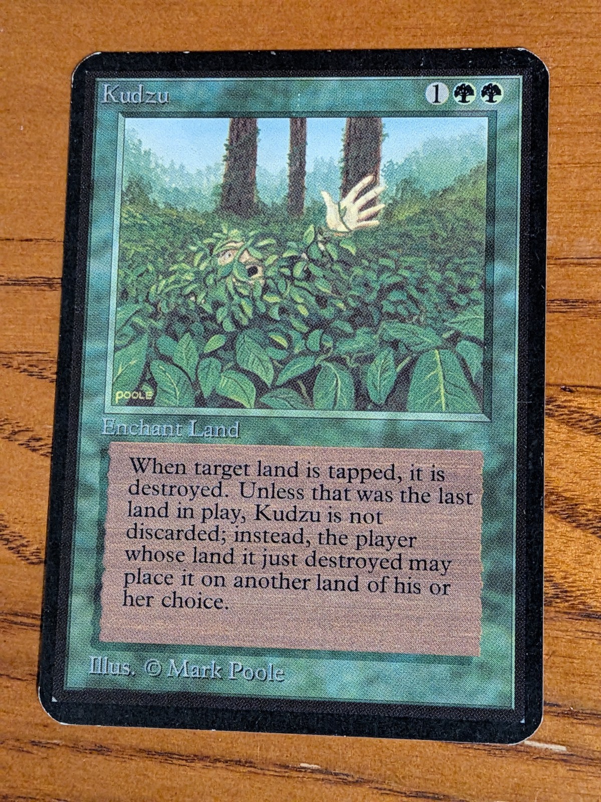 Kudzu Alpha rare lp LEA mtg Magic the Gathering
