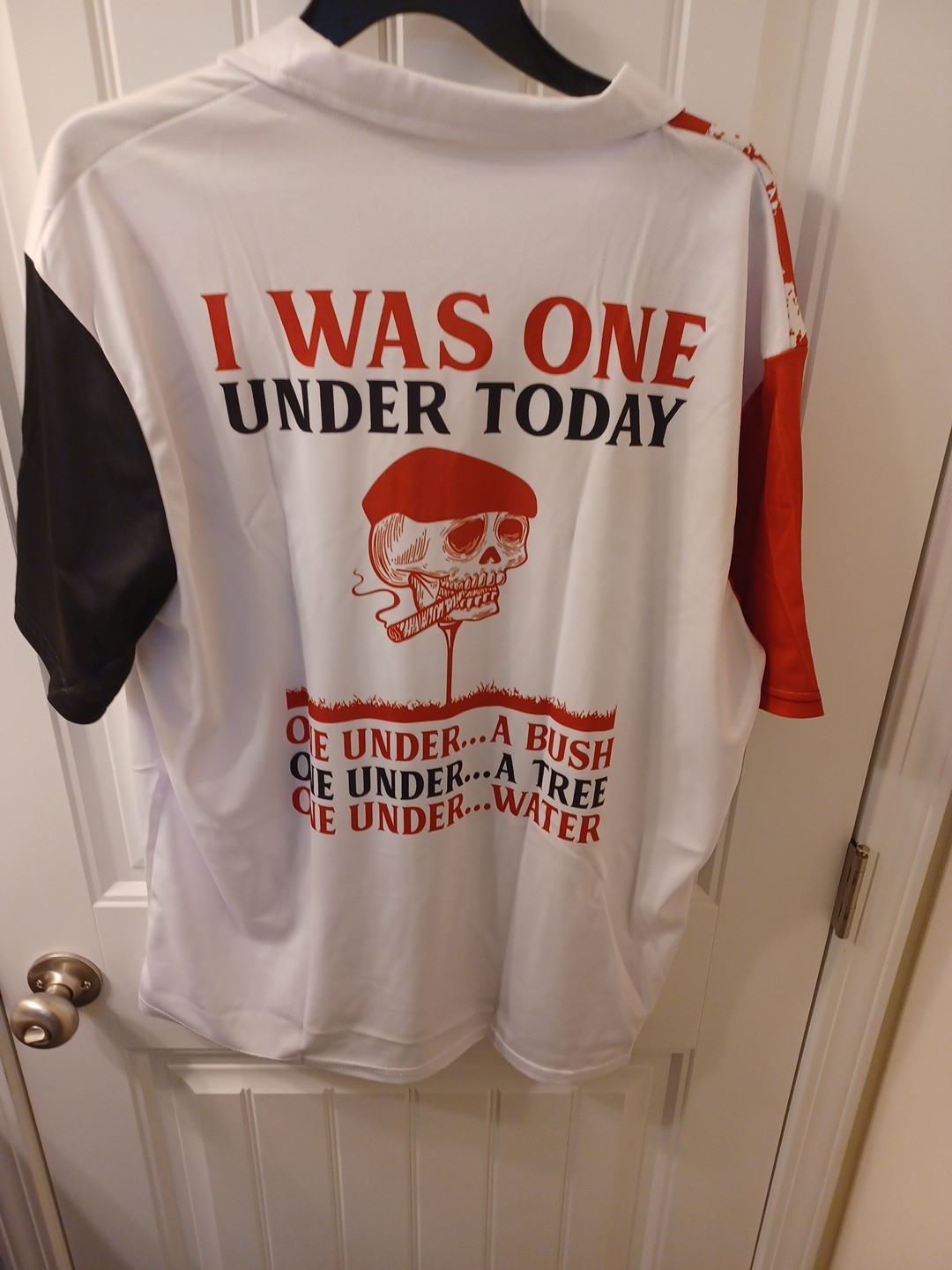 Shirt Under Bush/under Tree/under Water Used Short Sleeve
