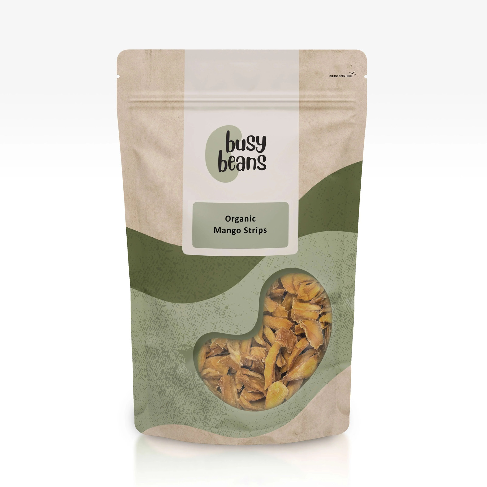 Organic Dried Mango Strips -Certified Organic- by Busy Beans Organic (250g)