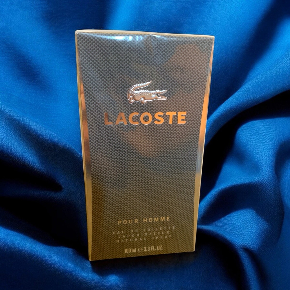 Lacoste Pour Homme Cologne in Gray Box for Men 3.4oz Eau de