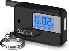 Go Keychain Breathalyzer Black  Ultra-Portable Pocket Keyring Alcohol Tester