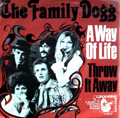 The Family Dogg - A Way Of Life / Throw It Away 7'' (VG) .