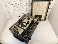 Ham Radio VHF HF Grid Dip Meter Test Oscillator, Military AN/PRM 10; Powers On
