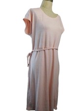 T by Talbots Size M Medium Tie Belt Cut Out Back Knit Casual Dress