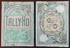 Tally Ho "Rain" (Fan Back) collectible playing cards