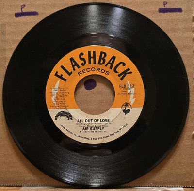 Air Supply - All Out Of Love/Old Habits Die Hard - Flashback - 45 RPM Vinyl