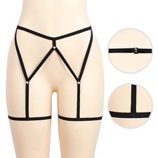 Intimo elastico donna taglia S XL con giarrettiere accessori da appendere coscia