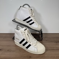 Adidas Superstar Wedge Weiß Leder High Top UK 4