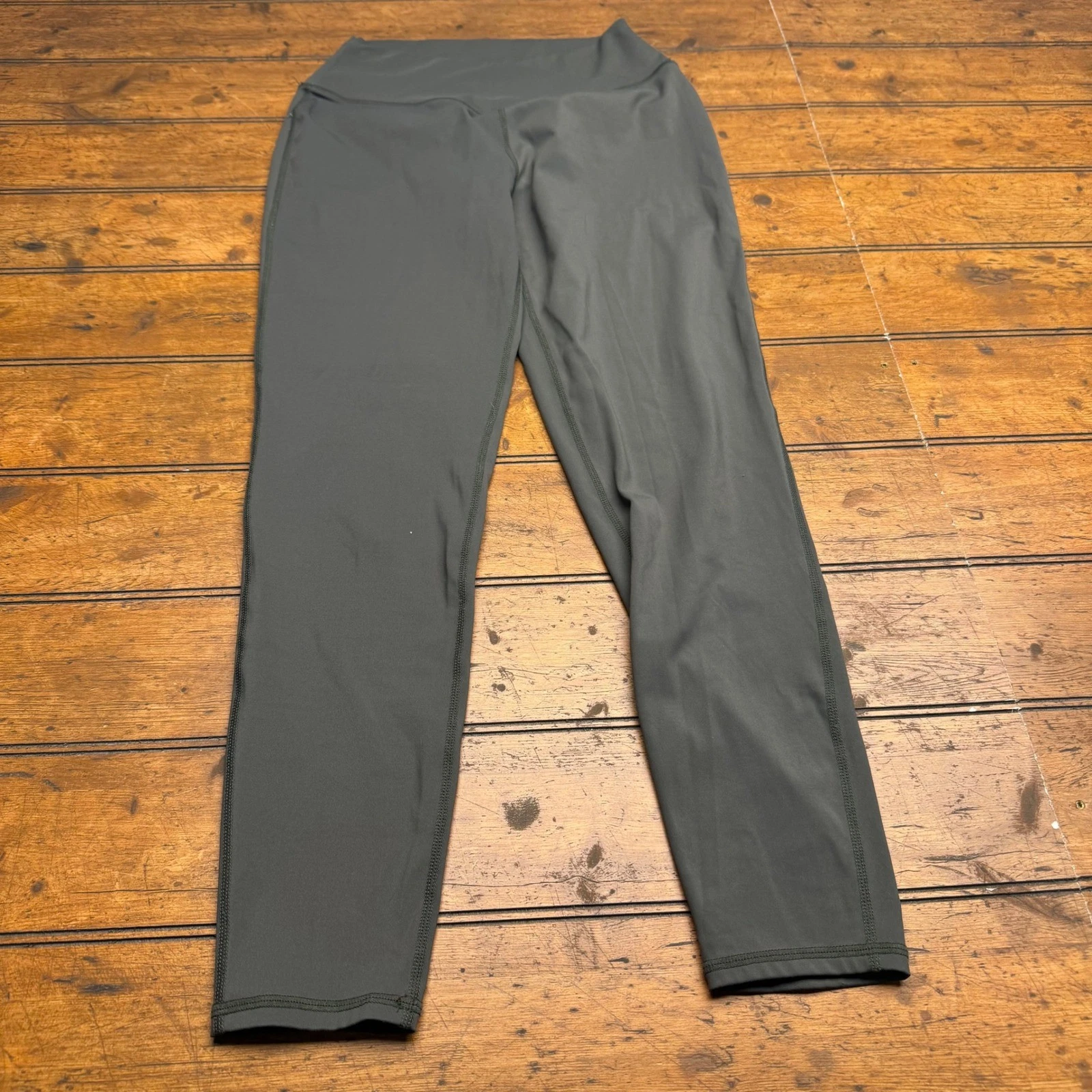 Athletic Womens High Waisted Leggings green Size S