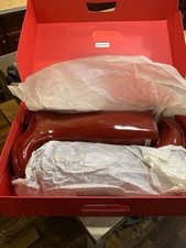New Hunter Original Tall Gloss Waterproof Knee High Rain Boots Red Women's US 8