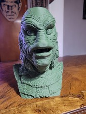 Creature From The Black Lagoon 3d Bust Matte Army Green Pla 9.5in Tall