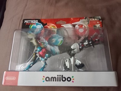 Nintendo amiibo Metroid Dread - Samus and E.M.M.I. Figures (2 Pack Set) NEW