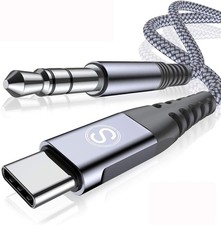 USB Type C to 3.5mm Audio Aux Cable 4ft USB C to 3.5mm Headphone Car Stereo S...