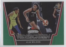 2021 Panini Prizm WNBA Widescreen Green Prizm A'ja Wilson #6 0r5k
