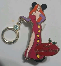 LE 300 Disney Pin 12 Days of Christmas Jessica Rabbit 5 Golden Rings Dangle Pin