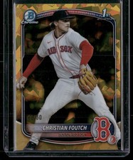 2025 Bowman Draft #BDC-127 Christian Foutch Gold Sapphire /50