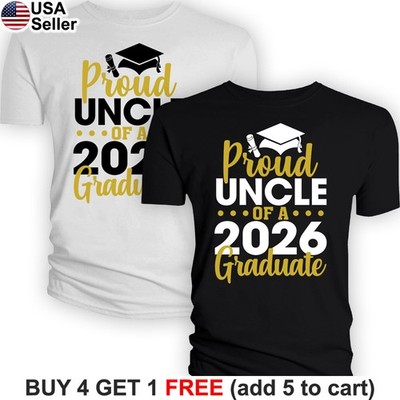 Proud Uncle T-Shirt of a 2026 Graduate Graduation Tio Unc Class Congrats BPG06