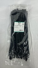 100pc Panduit PLT5EH-NB-CO 19.8  Cable Ties Black Weather Resistant Nylon 250lb