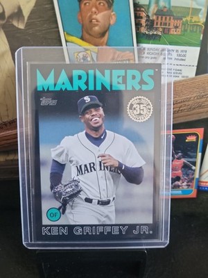 2021 Topps #86B-60 Ken Griffey Jr. 1986 Topps 35th Anniversary Black /299