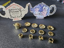 Vtg 1983 B. Shackman  Co Plastic Tea Set Complete Hong Kong Teapot Shape Box