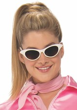 50's Glasses Rhinestone Cat Eye Grease Fancy Dress Halloween Costume Accessory