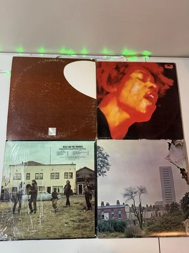 Lot of 4 Vintage Vinyl LP Records Classic Rock Led Zeppelin Jimi Hendrix