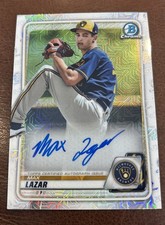 2020 Bowman Chrome - Mega Box Chrome Mojo Autographs Max Lazar #BCMA-ML (AU, RC)