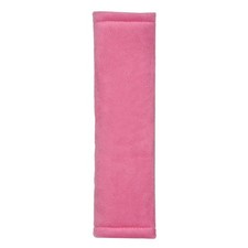 PETEX Gurtpolster, Auto Gurtschoner mit Klett, 6,5 &times; 23 cm, weich, pink
