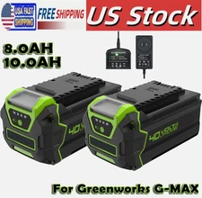 1-4Packs 8/10AH For Greenworks 40V G-MAX Lithium Battery 29462 29252 29472 29482