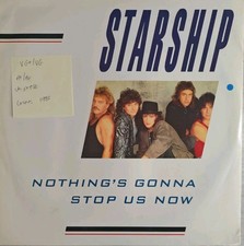 Starship Nothing's Gonna Stop Us Now Vinyl Record 12" VG+/VG FT49758 1987