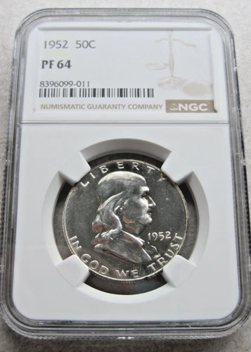 1952 Franklin Half Dollar 50c NGC PF64