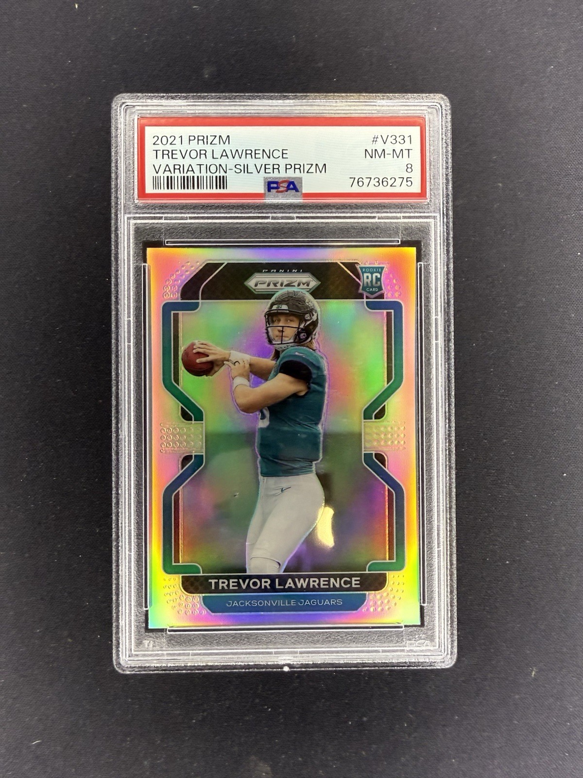 2021 Panini Prizm - Rookie Variation Trevor Lawrence #V-331 Silver Prizm (RC)