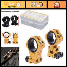 Adjustable Height Dovetail Scope Rings, 1 Inch 30mm Precision Mount, 6 Colors
