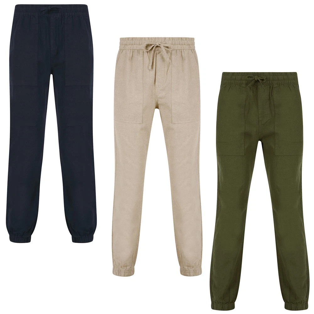 Tokyo Laundry Linen Trousers Men's Elastic Waist Cuffed Light Summer Harem Pants
Opens in a new wind