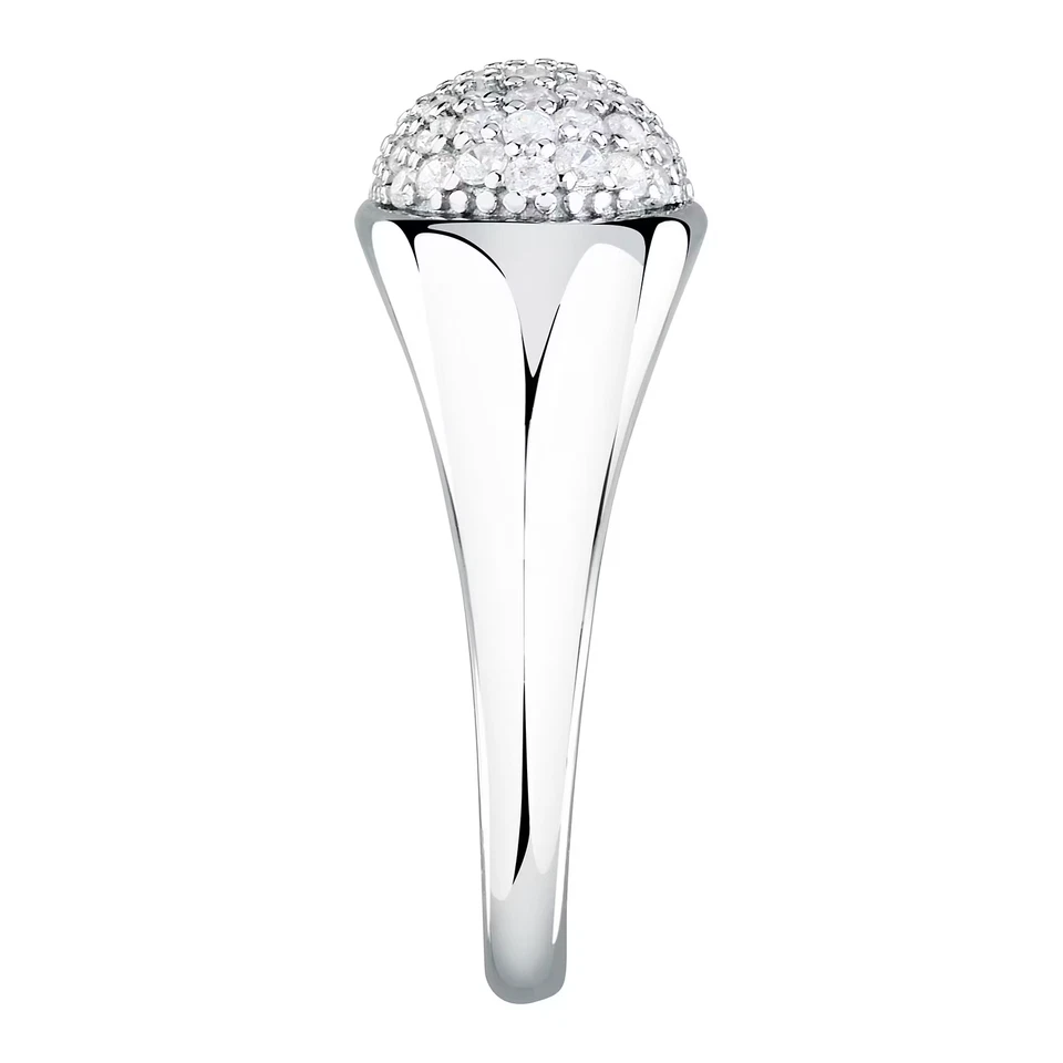 Anello donna ragazza gioielli Morellato linea Pave argento 925 % zirconi mis.14 - Immagine 3 di 4
