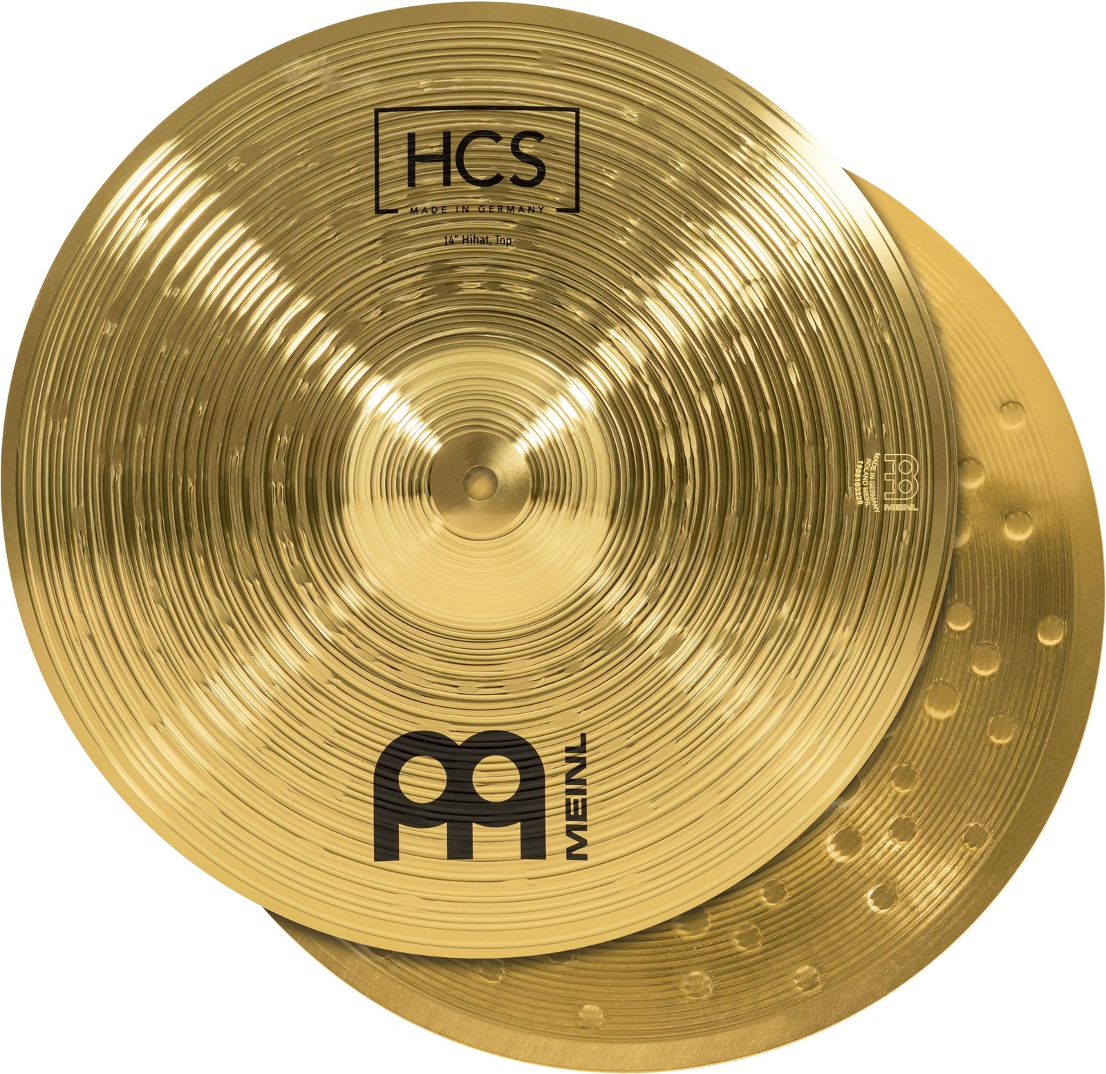 Cymbales Hi-Hat 14 Pouces HCS pour Batterie - Paire de Charleston Finition Traditionnelle