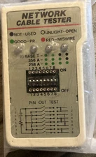 RJ45 Network/Ethernet Cat5e/Cat6 Cable/Cord Tester w/Custom Re-Wiring/Breakout