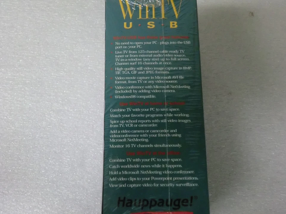 Vintage Hauppauge! WinTV USB Model 602   - New/Sealed in Retail Box - Image 4 of 4