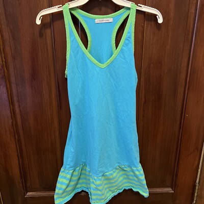 Dunnes Stores Blue And Green Knit Dress 8-10