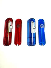 New Victorinox 58mm HANDLES: Ruby Red & Sapphire Blue: Makes Signature / Manager