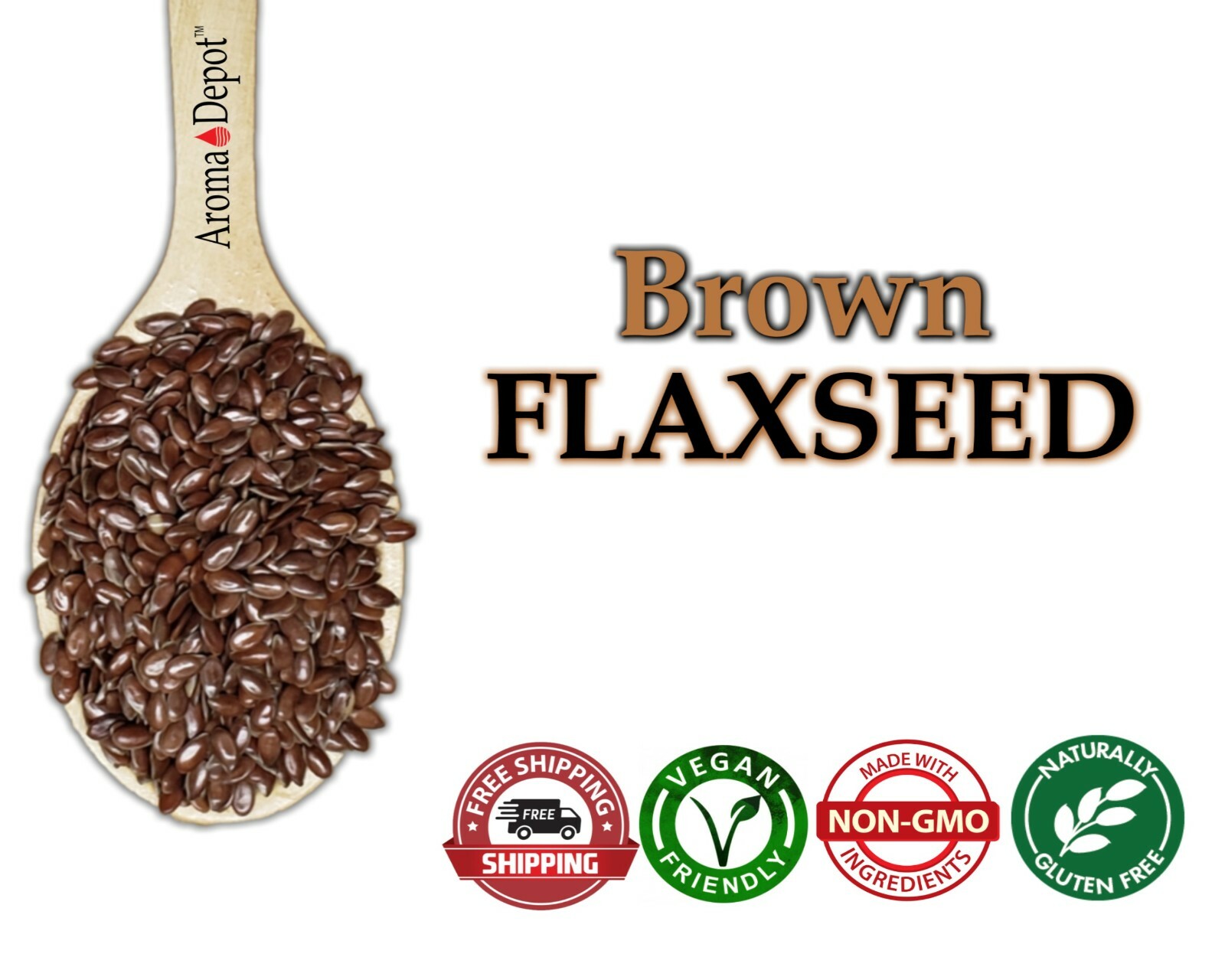 Whole Brown Grain Flax Seed Omega3 NON GMO Gluten Free 1oz to 20lb