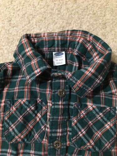 Baby Gap Zara Lot of 7 Long Sleeve Shirt Plaid Front Button Size 18-24 Months - Imagen 2 de 12