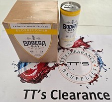 SPARKING WATER ALCOHOL 4% PRE MIXED ELDERFLOWER 4 X 250ML BODEGA BAY