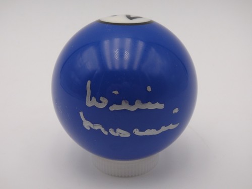 WILLIE MOSCONI SIGNED BECKETT (BAS) CERTIFIED AUTOGRAPHED #2 BILLIARD POOL BALL. - Picture 4 of 4
