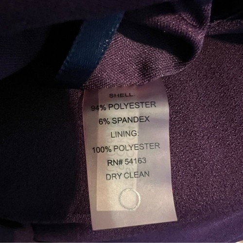 Tommy Hilfiger Size 6 Sleeveless V-Neck Purple Jumpsuit W/Pockets Matching Belt - Picture 12 of 12