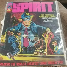 THE SPIRIT #1 1974-pbk-Warren Magazine-Bronze Age-Will Eisner-color section