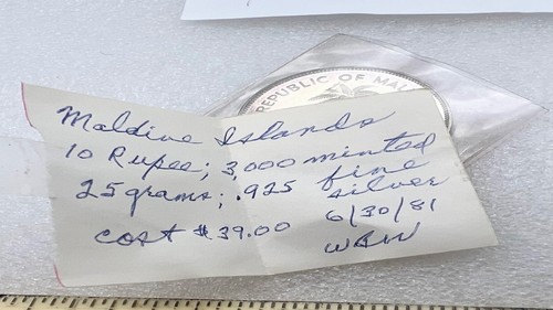 1979 maldive islands 10 rufiyaa proof Coin - Picture 6 of 11