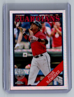 2023 Topps Chrome 1988 Jose Ramirez Cleveland Guardians #88BC-17