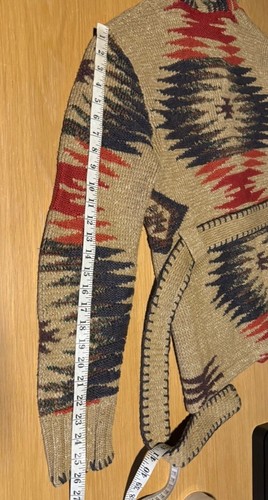 $1600 RRL Ralph Lauren Small Cardigan Sweater Knit Southwestern Ranch Polo Aztec - Picture 11 of 14