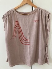 Bobo Choses Women's T-Shirt - Ruched sleeves and split sides.
